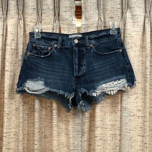 We The Free - Free People Daisy Chain Frayed Denim Shorts